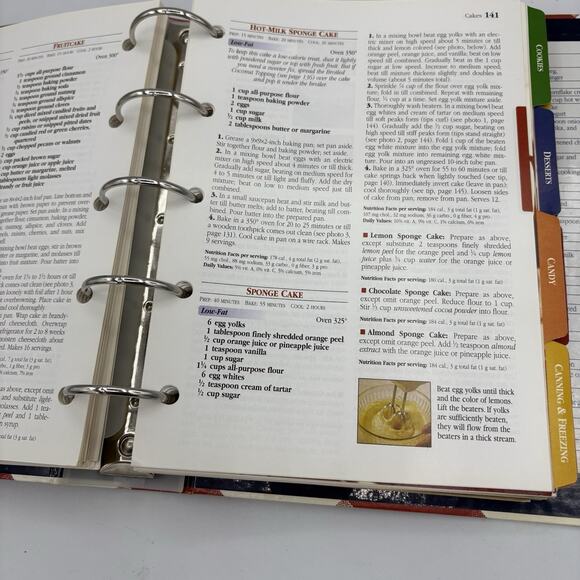 Better Homes & Gardens New Cook Book 5 Ring Binder 1996 Vintage - Picture 12 of 14